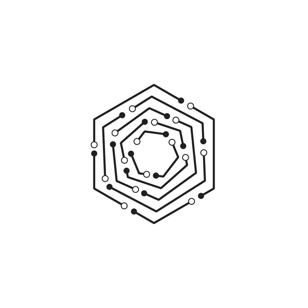 Circuit Logo Template vector