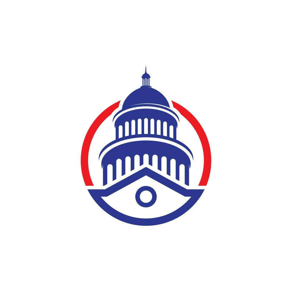 Capitol vector icon illustration