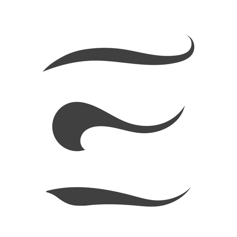 Swash and swooshes tails design vector