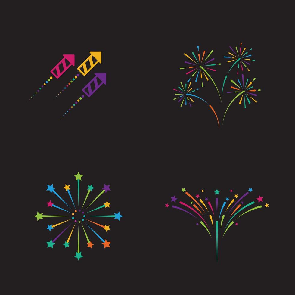 Firework vector icon illustration