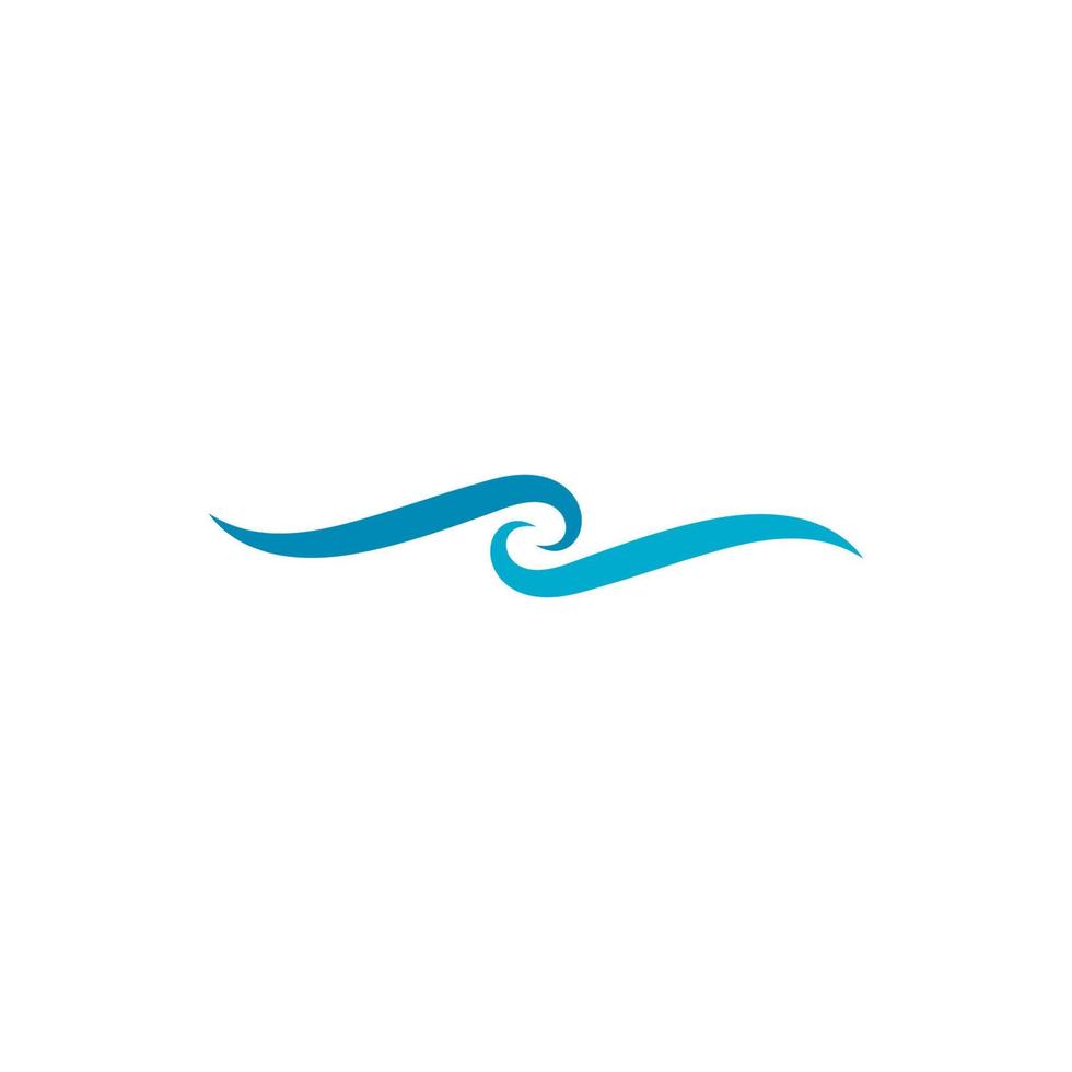 Water wave icon vector