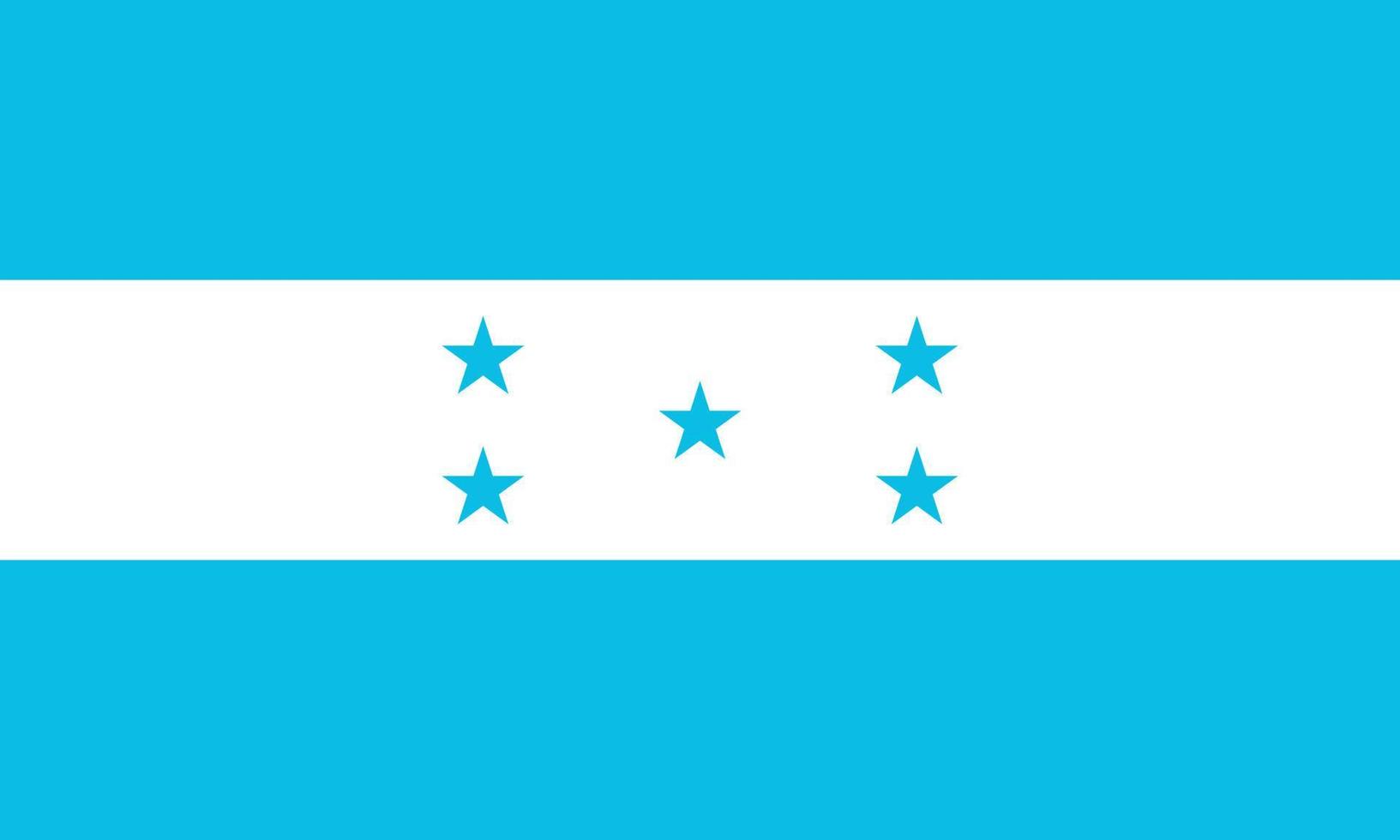 Honduras national Flag vector illustration