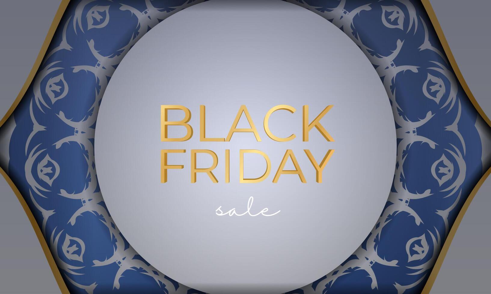 Beige color black friday sale poster with abstract pattern vector