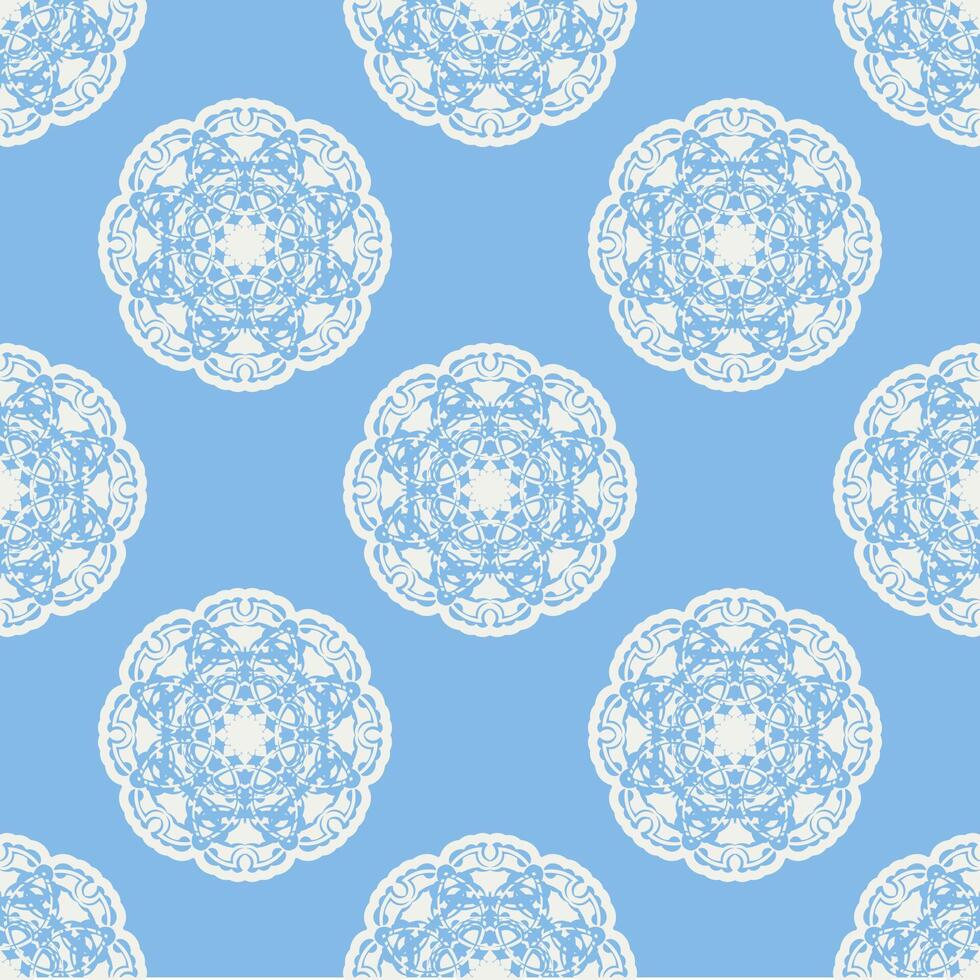 Quatrefoil geometric seamless pattern, background, vector illustration in mint blue, soft turquoise color and white.