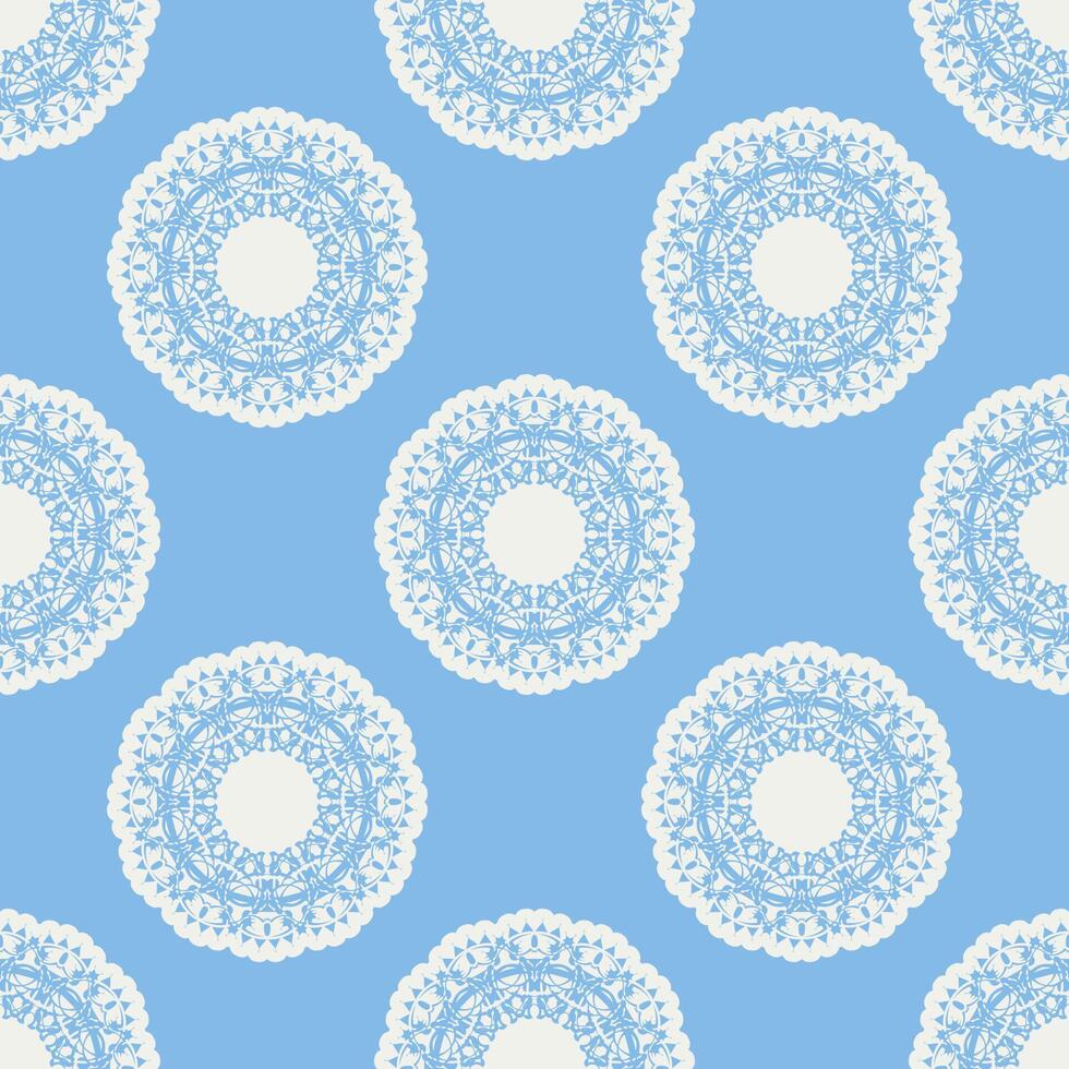 Quatrefoil geometric seamless pattern, background, vector illustration in mint blue, soft turquoise color and white.