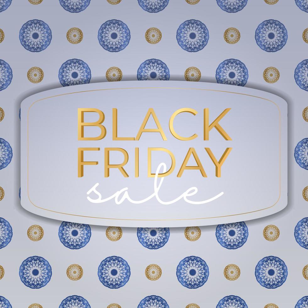 Advertising Black Friday beige color with abstract pattern vector