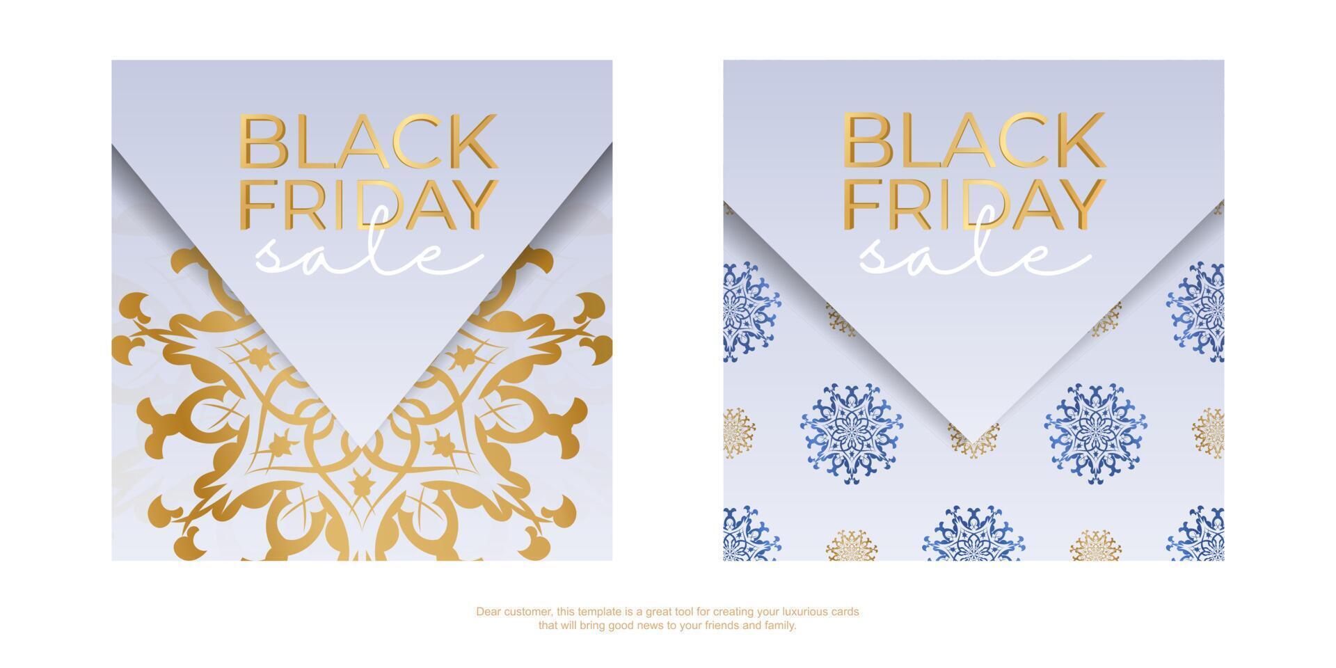 Celebration Baner For Black Friday in beige color with an abstract pattern vector