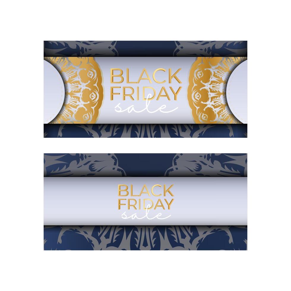 Beige Black Friday Sale Advertisement with Abstract Ornament vector