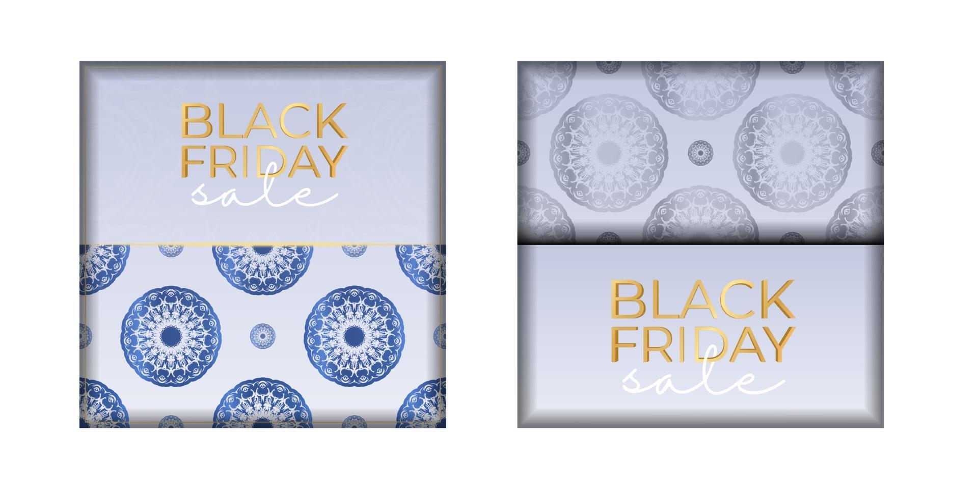 Advertising For Black Friday Sale Beige With Luxury Pattern vector