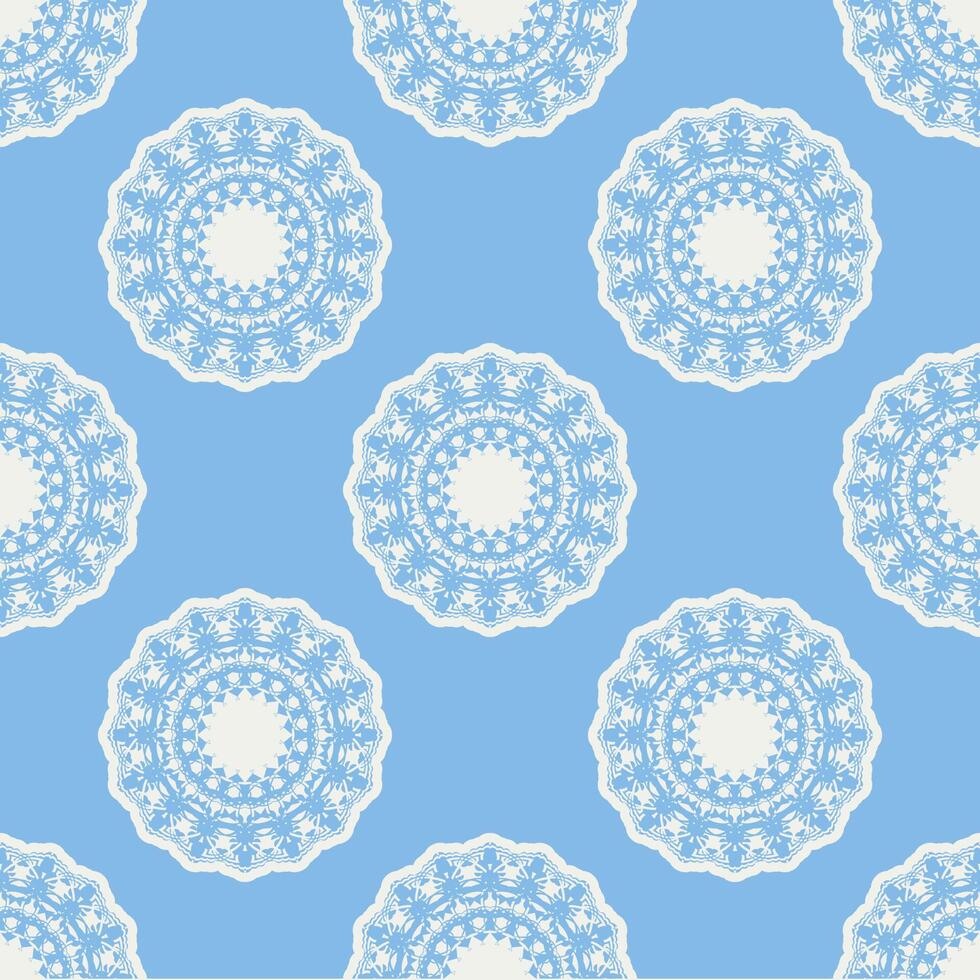 Quatrefoil geometric seamless pattern, background, vector illustration in mint blue, soft turquoise color and white.