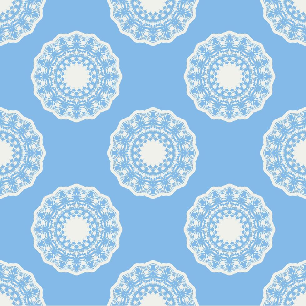 Quatrefoil geometric seamless pattern, background, vector illustration in mint blue, soft turquoise color and white.