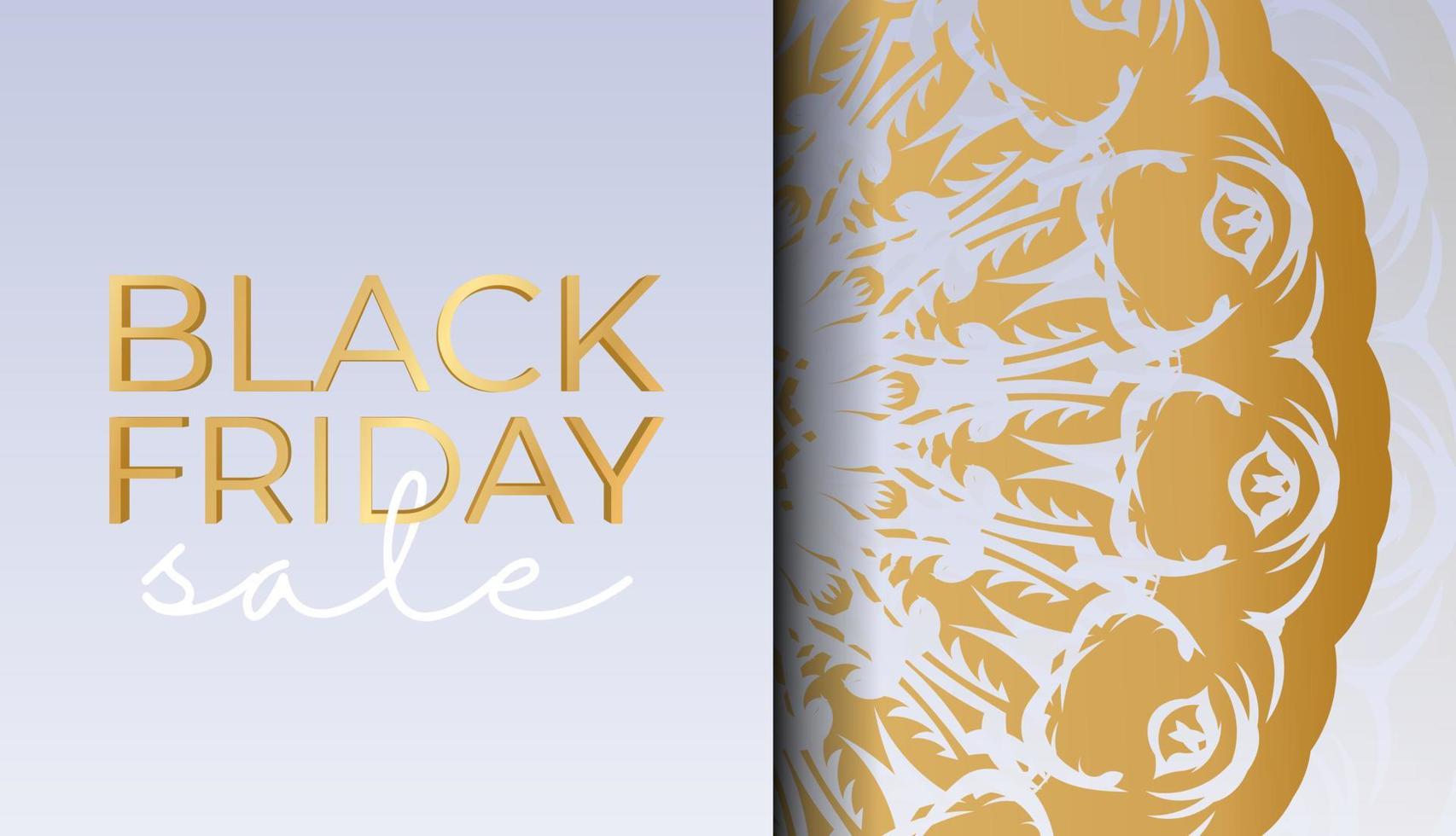 Beige Round Pattern Black Friday Sale Advertising vector