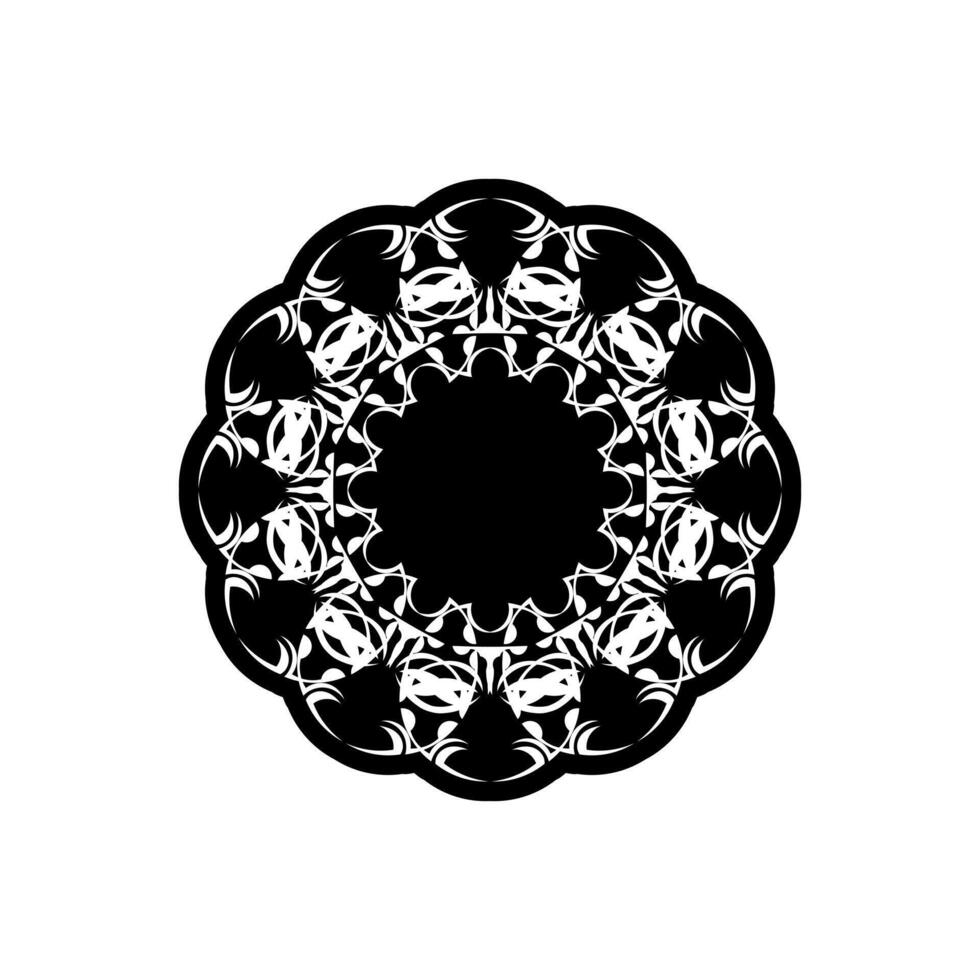 decorative border round frame, black and white circle ornament template art decor, circular ornamental baroque for design ceramic, card, invitation, wedding, plate, banner, greeting, lace, vector