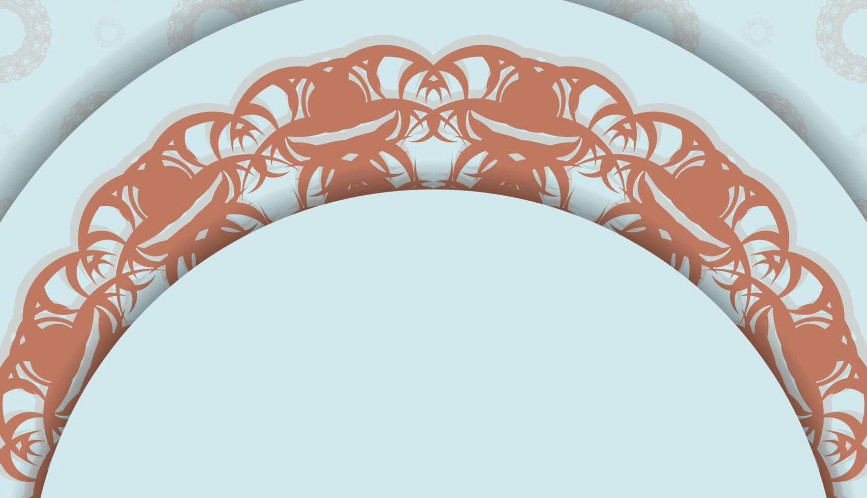 Aquamarine background with abstract coral pattern and space for text vector