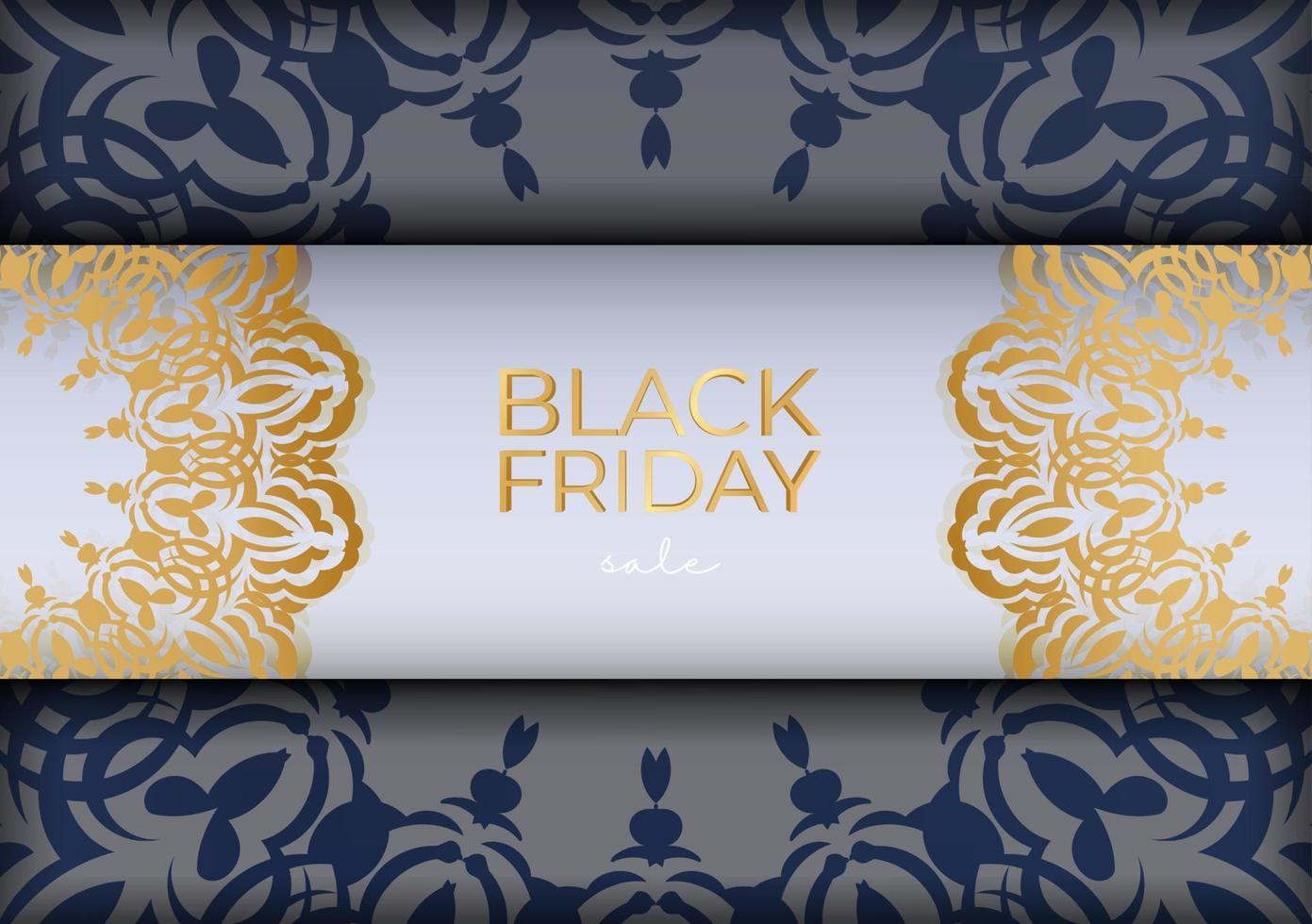 Baner Sale Black Friday Beige with Greek Ornaments vector