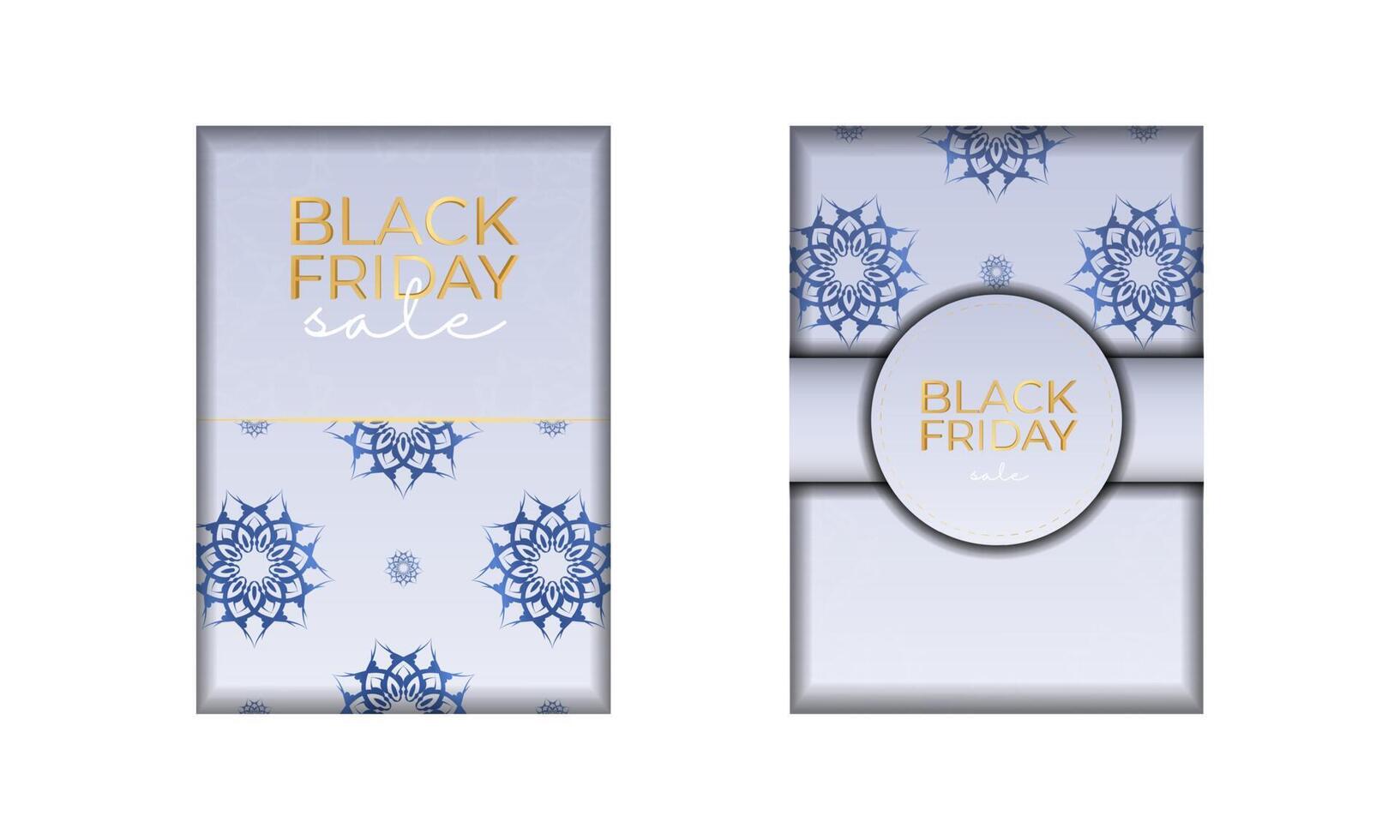 Beige color geometric pattern black friday party poster vector