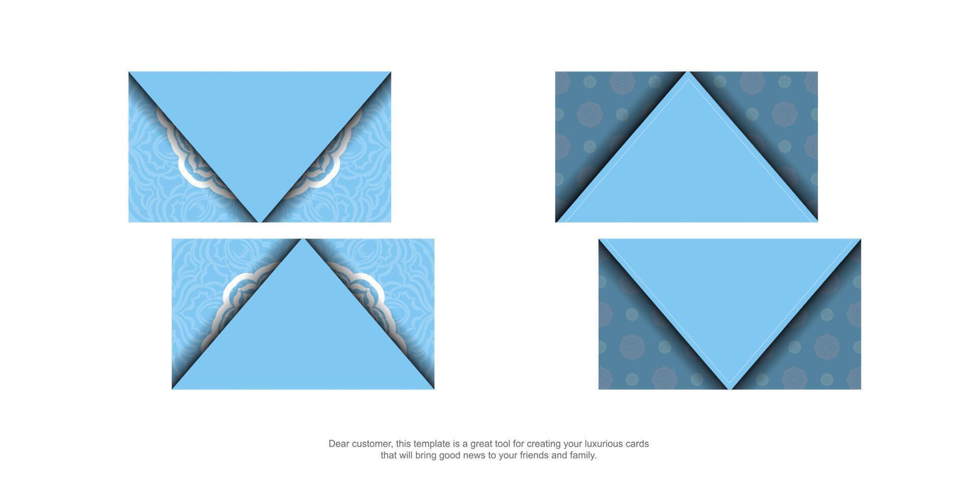 Four different types of triangles with blue and white paper vector