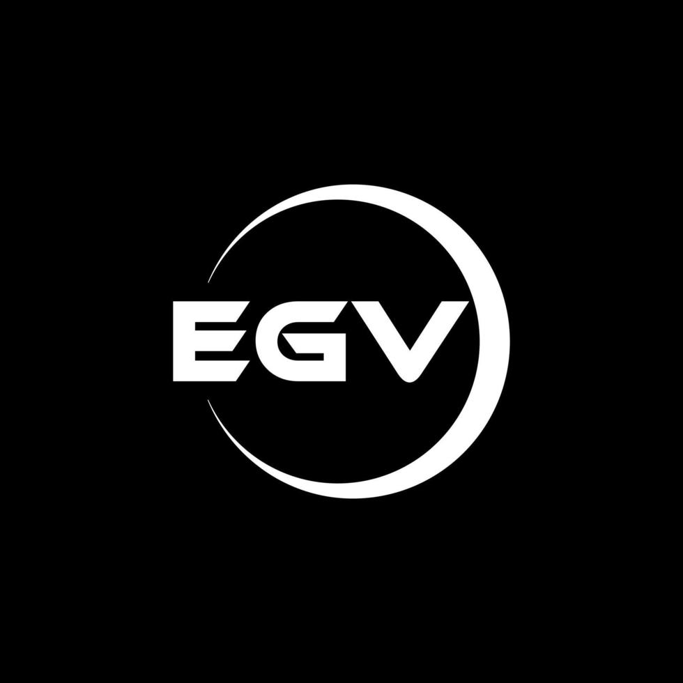 diseño del logotipo de la letra egv en la ilustración. logotipo vectorial, diseños de caligrafía para logotipo, afiche, invitación, etc. vector