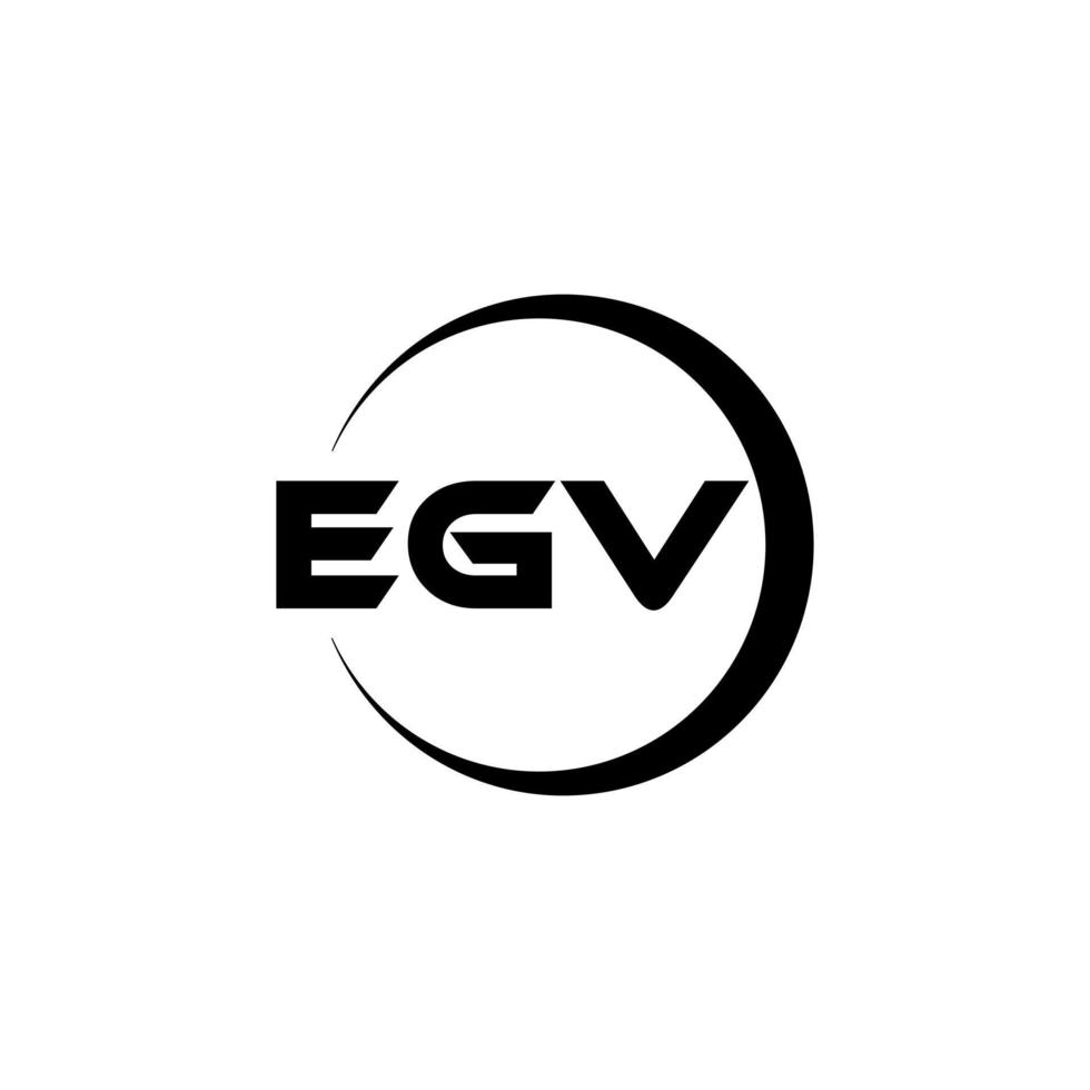 diseño del logotipo de la letra egv en la ilustración. logotipo vectorial, diseños de caligrafía para logotipo, afiche, invitación, etc. vector