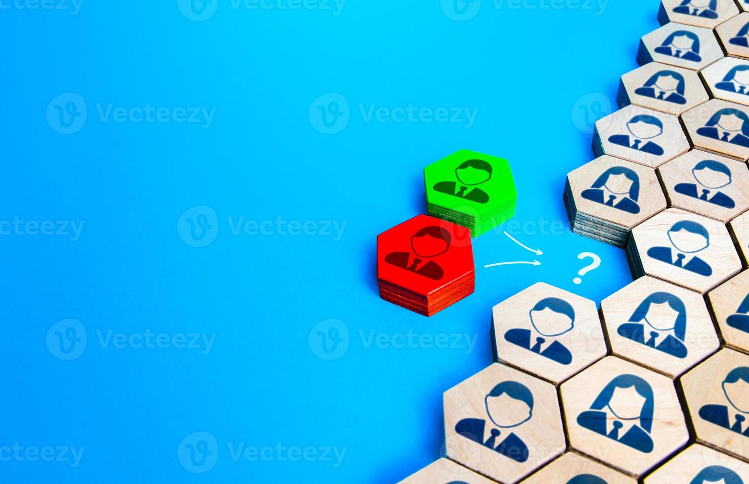 Competition of candidates for a vacancy. Hiring the best specialists in the company staff, human resources. Headhunting. Leading post. Testing and interviewing new employees. Selection criteria photo