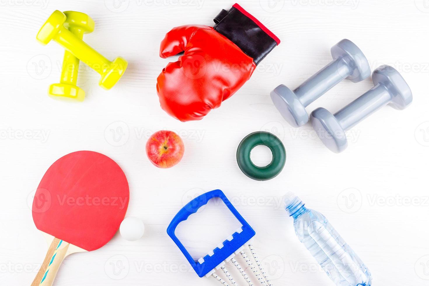 sports equipment for fitness photo