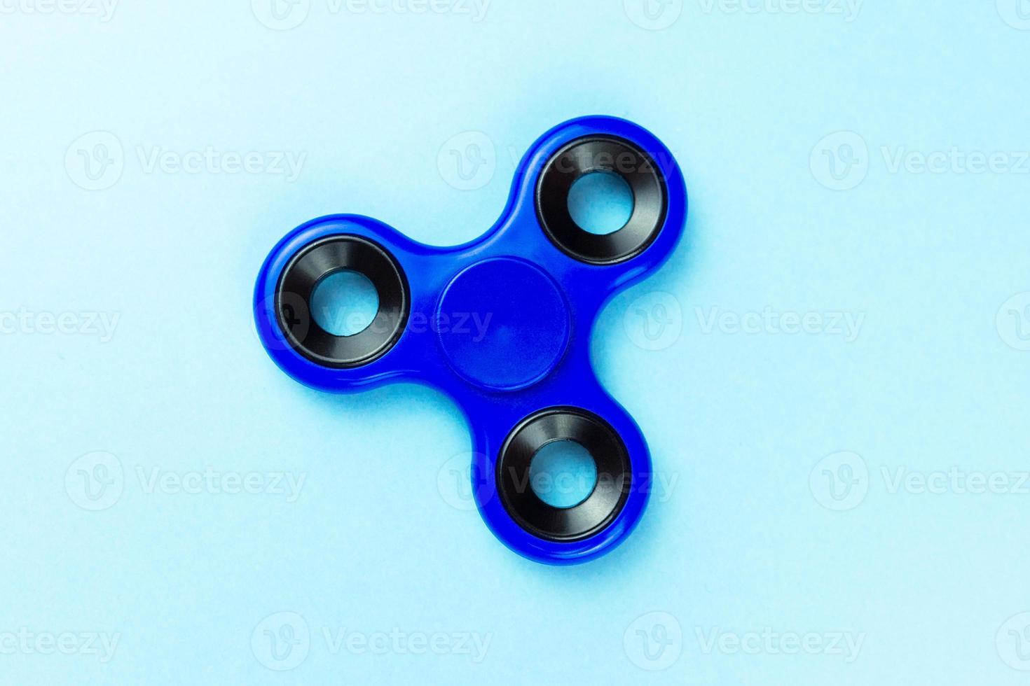 Spinner of blue color photo