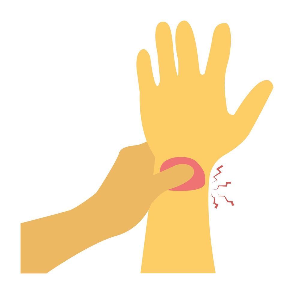 Trendy Wrist Bleeding vector