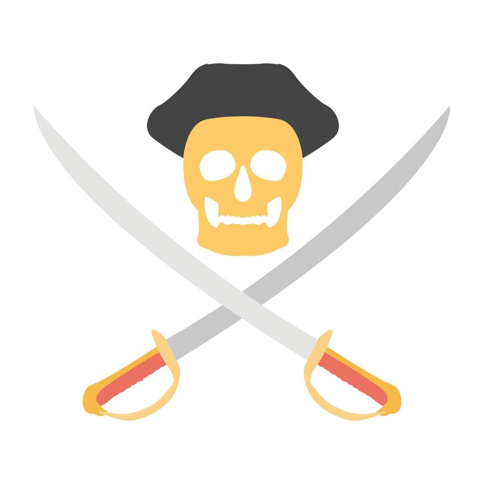 conceptos de piratas de moda vector