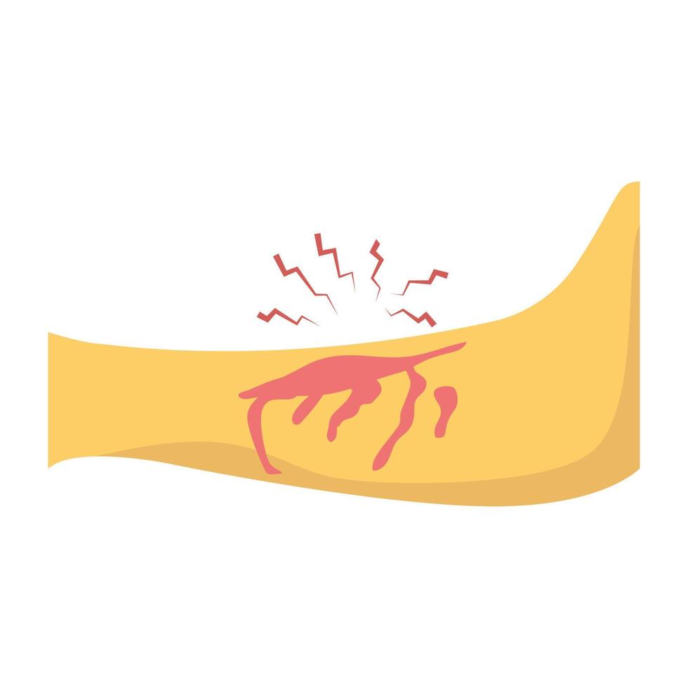 Trendy Arm Bleeding vector