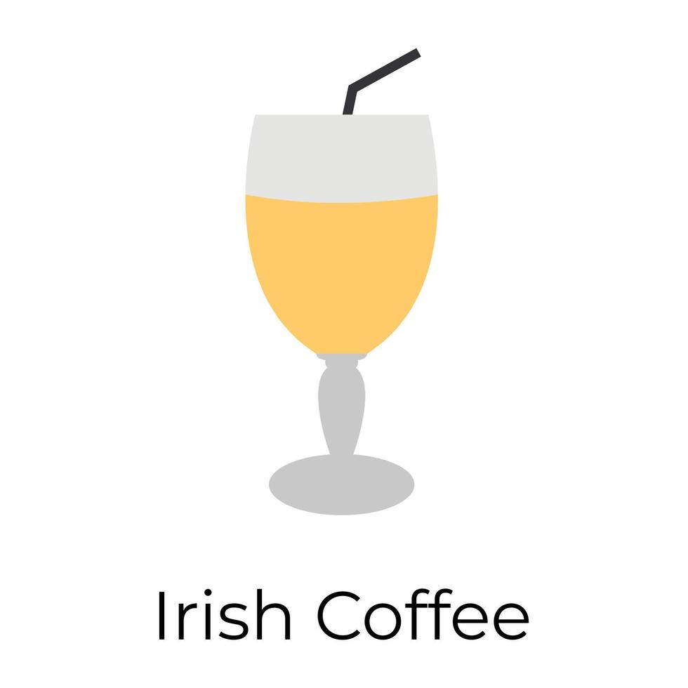 café irlandés de moda vector