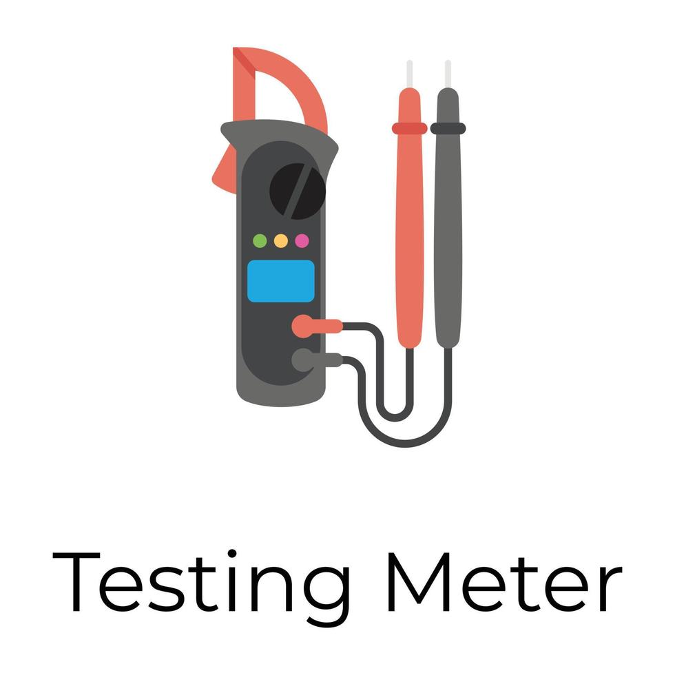 Trendy Testing Meter vector