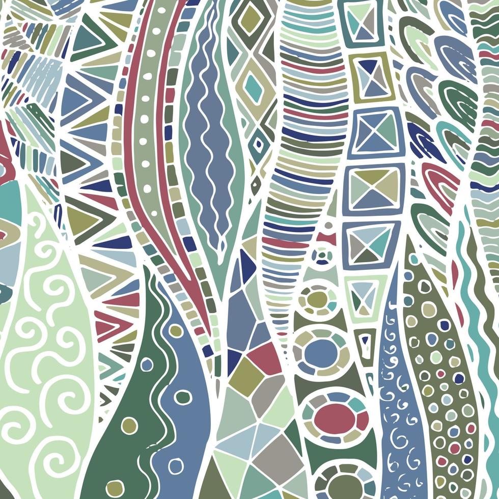 Fabric abstract doodles, hand drawn, lines, print, art. vector