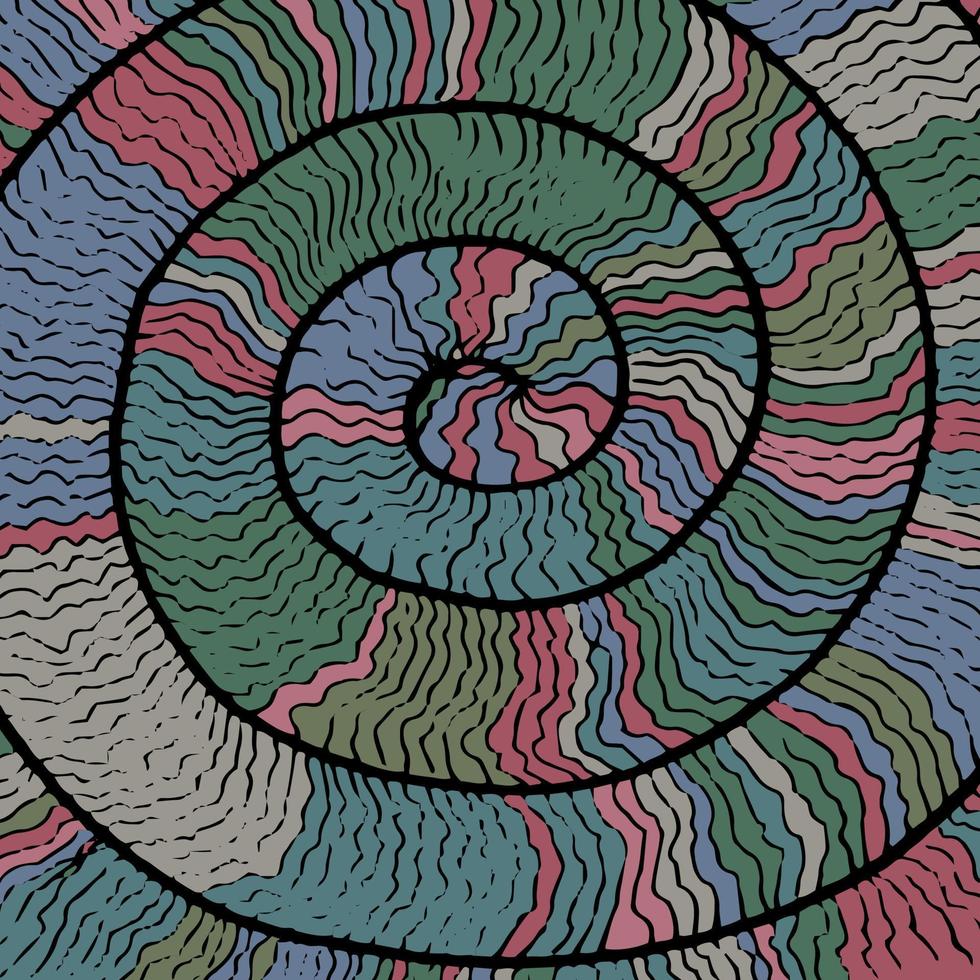 Abstract of snail roll good for background, wallpaper, print, art. vector