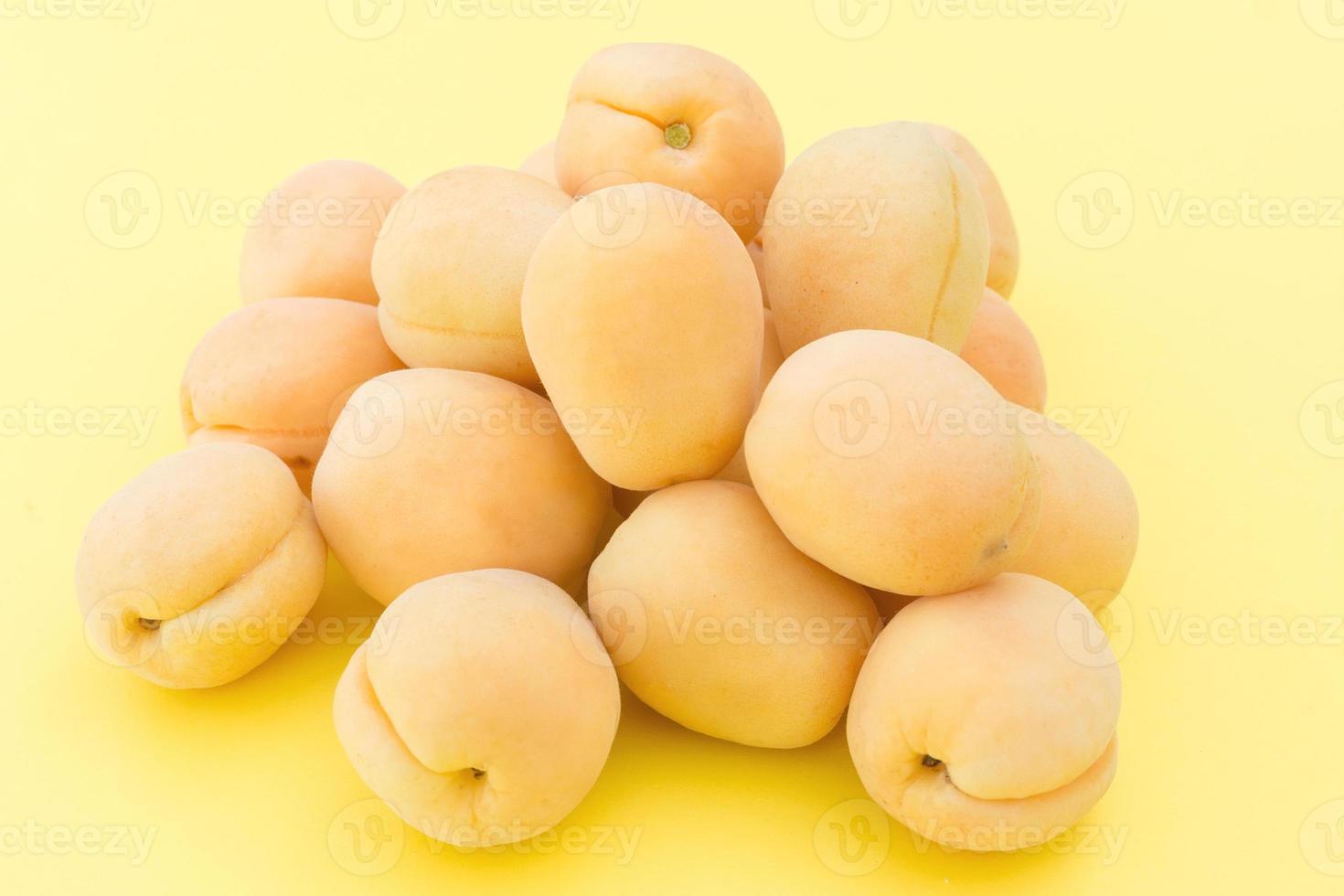 Ripe fresh apricots photo