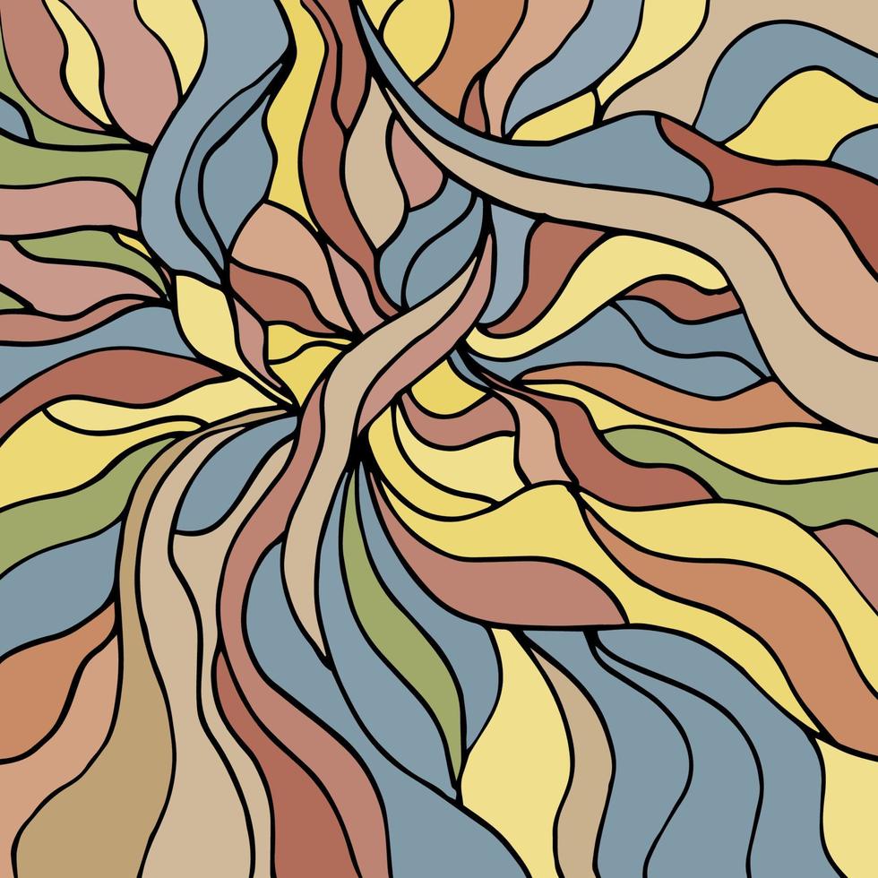 Fabric abstract doodles, hand drawn, lines, print, art. vector