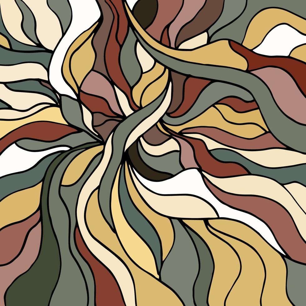 Fabric abstract doodles, hand drawn, lines, print, art. vector