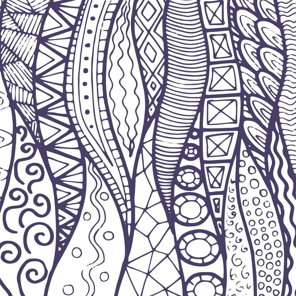 Fabric abstract doodles, hand drawn, lines, print, art. vector