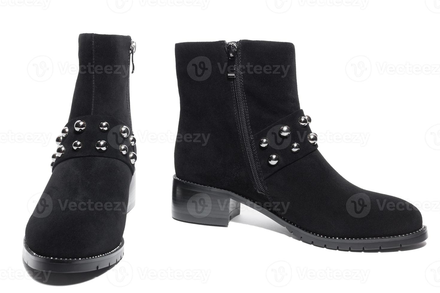 Female suede shoes photo