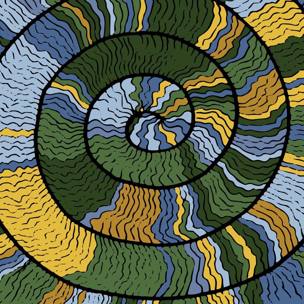 Abstract of snail roll good for background, wallpaper, print, art. vector