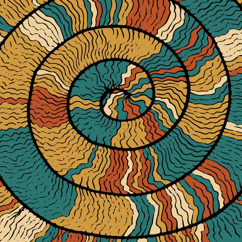 Abstract of snail roll good for background, wallpaper, print, art. vector