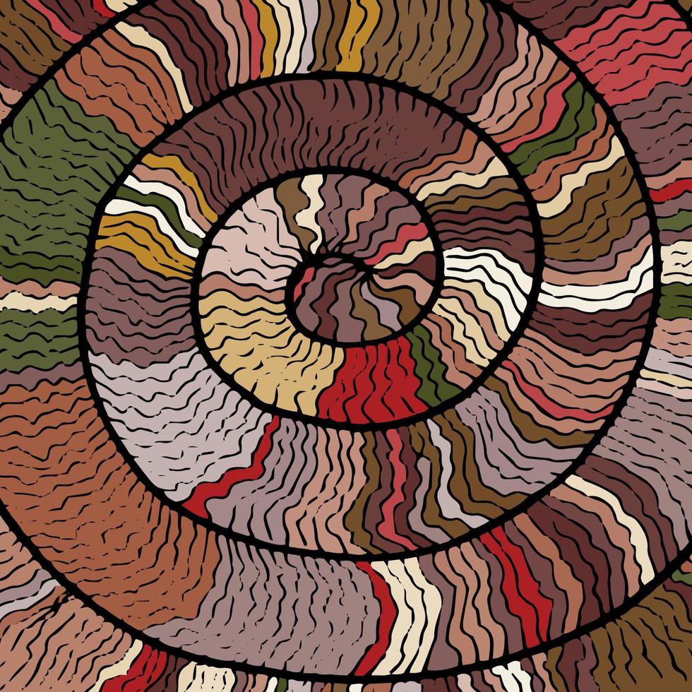 Abstract of snail roll good for background, wallpaper, print, art. vector