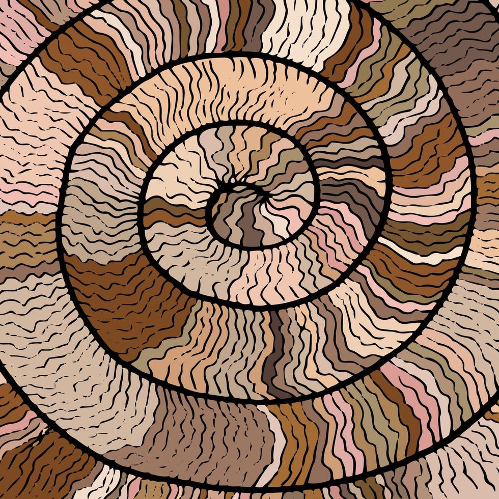 Abstract of snail roll good for background, wallpaper, print, art. vector