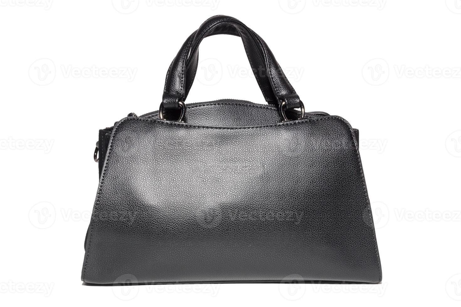 women's leather handbag in black photo