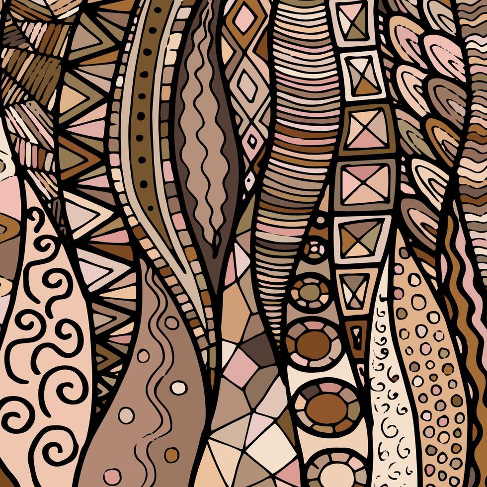 Fabric abstract doodles, hand drawn, lines, print, art. vector