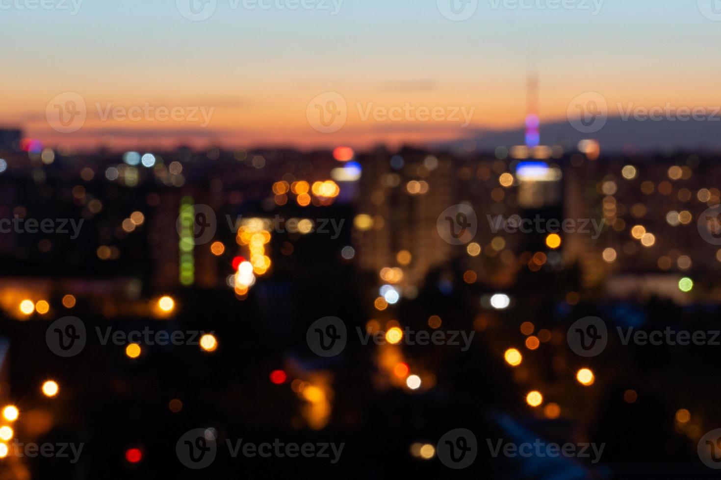 bokeh night city photo