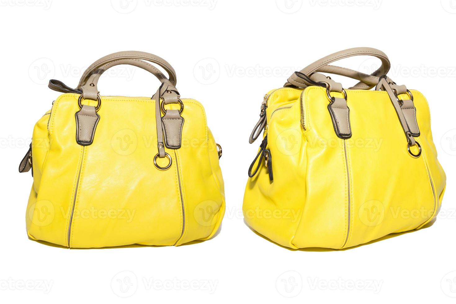 handbag on white background photo