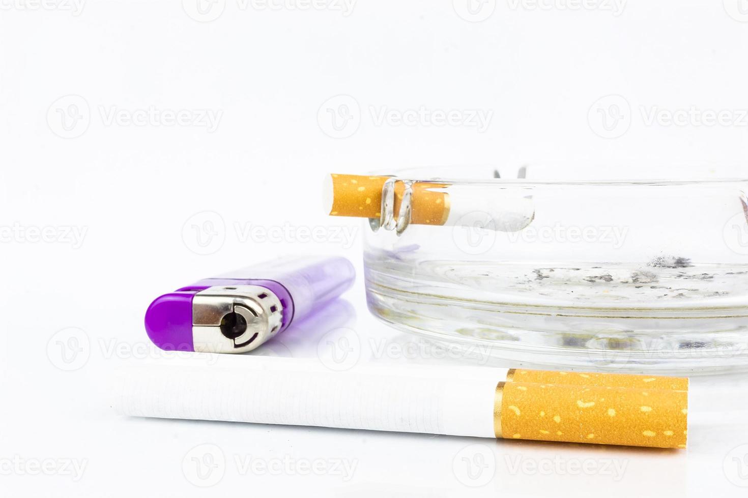 cigarette ashtray lighter cigarette butt photo
