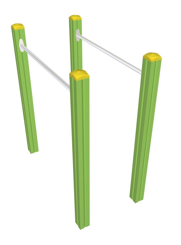 Pullup bars, 3D illustration 13622356 Stock Photo at Vecteezy