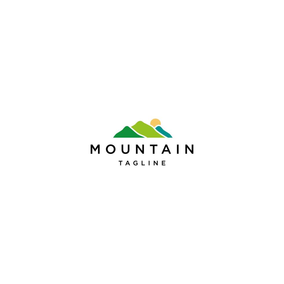 Mountain logo vector icon design template