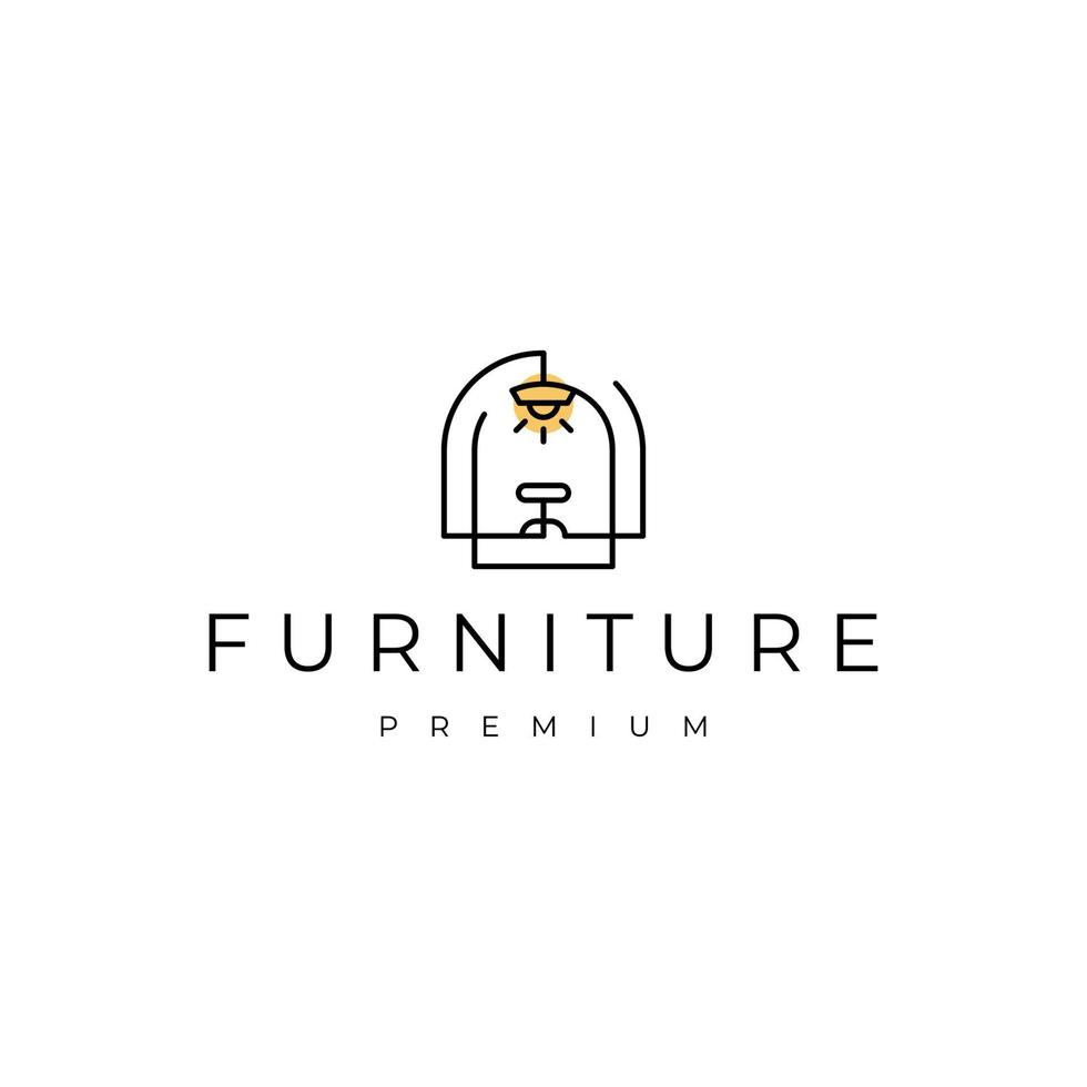 Furniture logo vector icon design